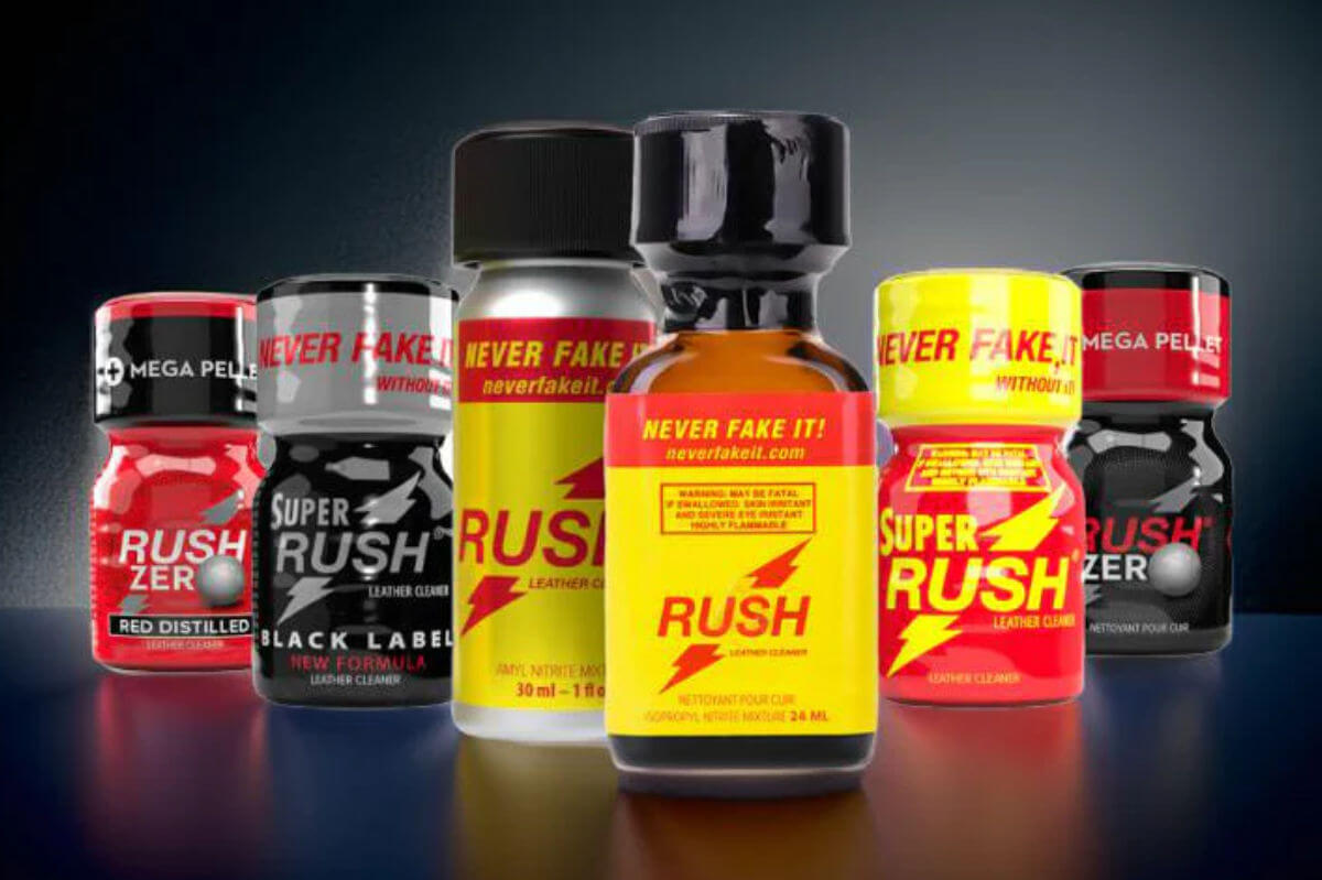 Poppers Hersteller & Poppers Marken. Symbolbild: Beliebte Poppers Produkte. Englisch: Poppers manufacturers & poppers brands. Symbolic image: Popular poppers products.